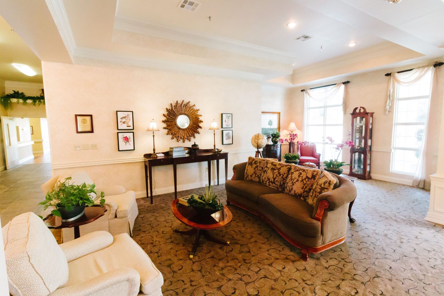 A common area at James River a skilled nursing facility nursing home